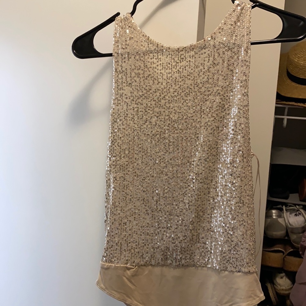 Gold sequin bodysuit